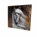 Fondo 16 x 16 in. Proud White Horse-Print on Canvas FO2789309